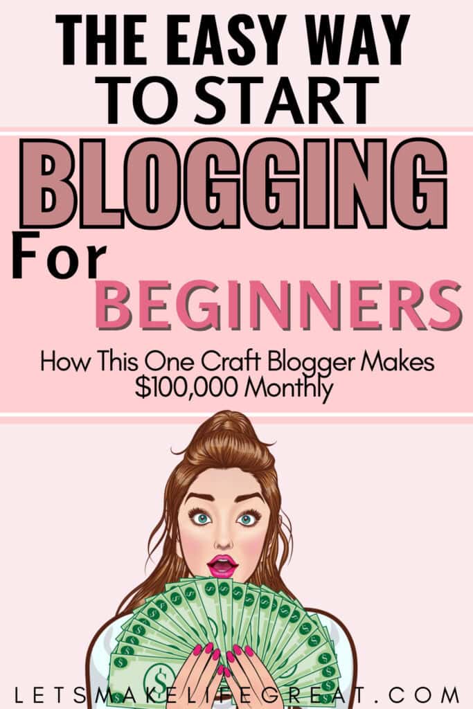 Pinterest pin with text overlay - how to start a profitable blog