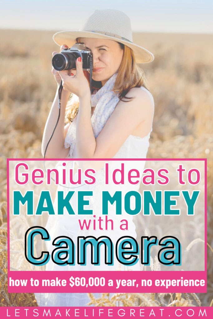 pinterest pin with text overlay - how to make $60,000 as a freelance videographer