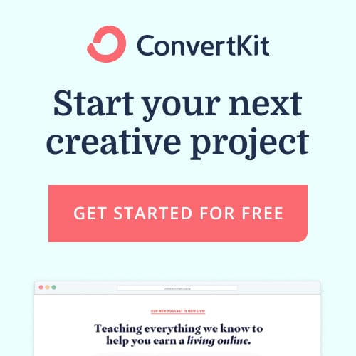convertkit free trial banner - email marketing for creators - get a free trial
