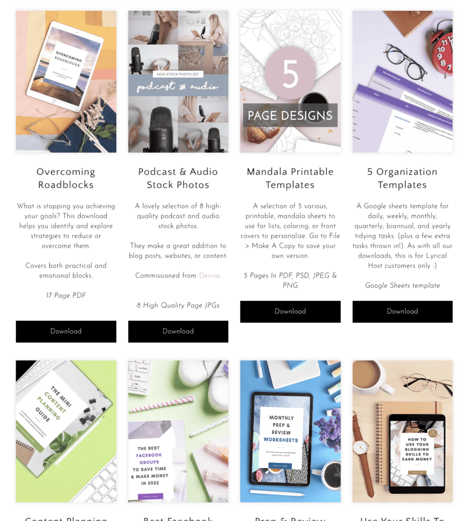 Lyrical Host resource library screenshot 2